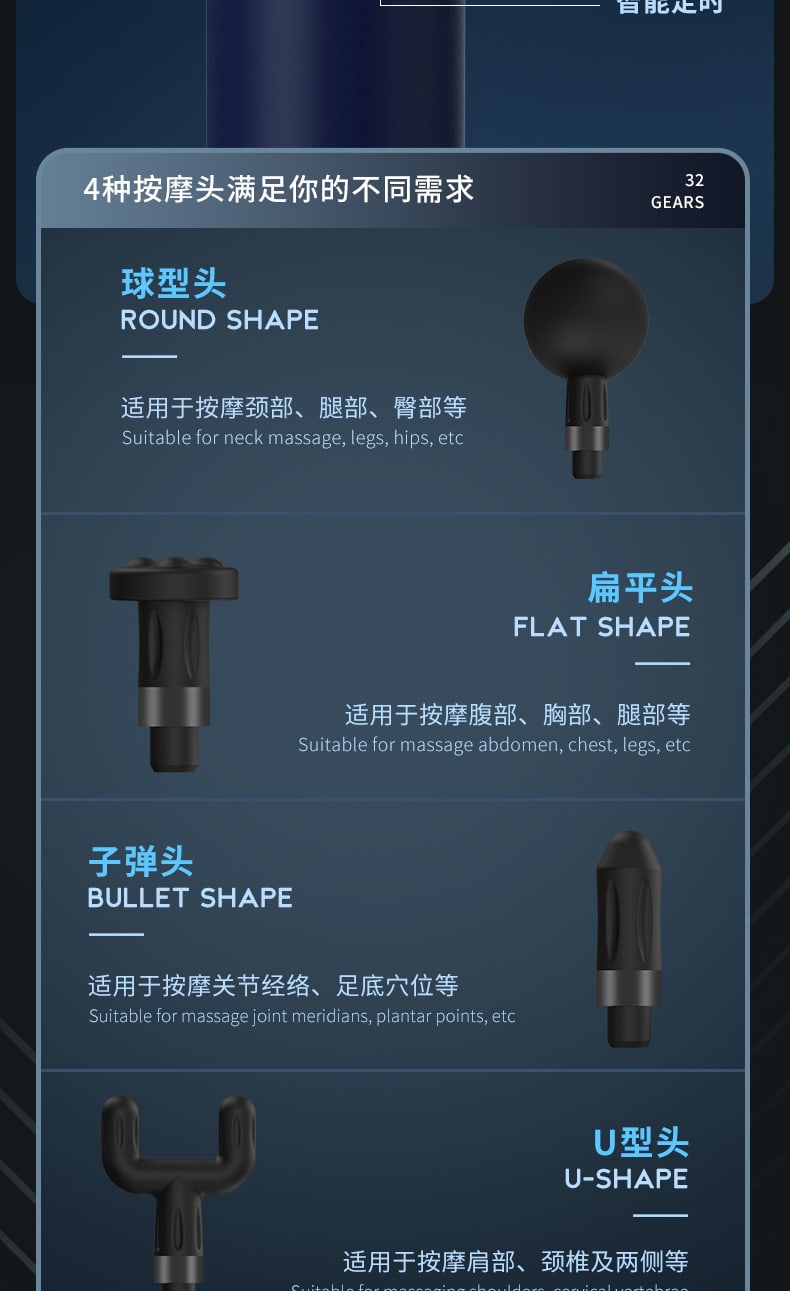 專業級筋膜槍肌肉放鬆按摩器液晶智慧變速震動電動筋膜槍