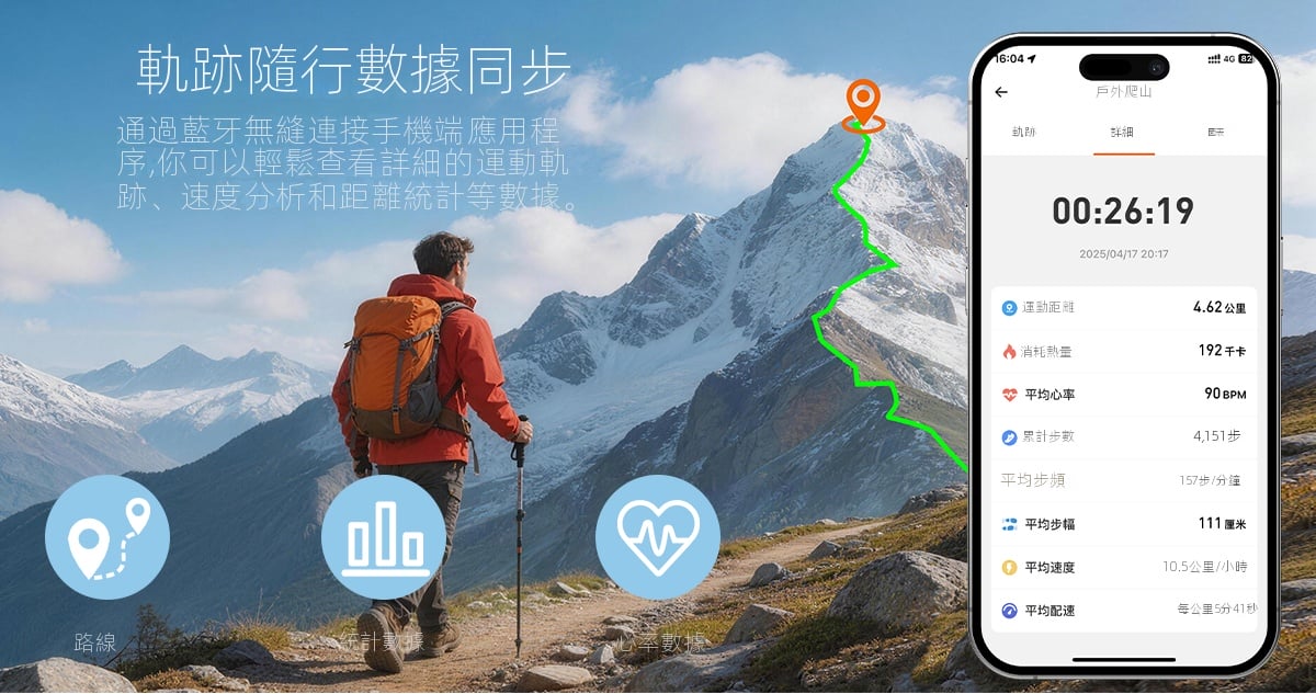 戶外智慧手錶 1.32英寸amoled高清屏ip68防水多運動模式gps定位健康監測 男士專業運動腕表/登山游泳多功能手錶